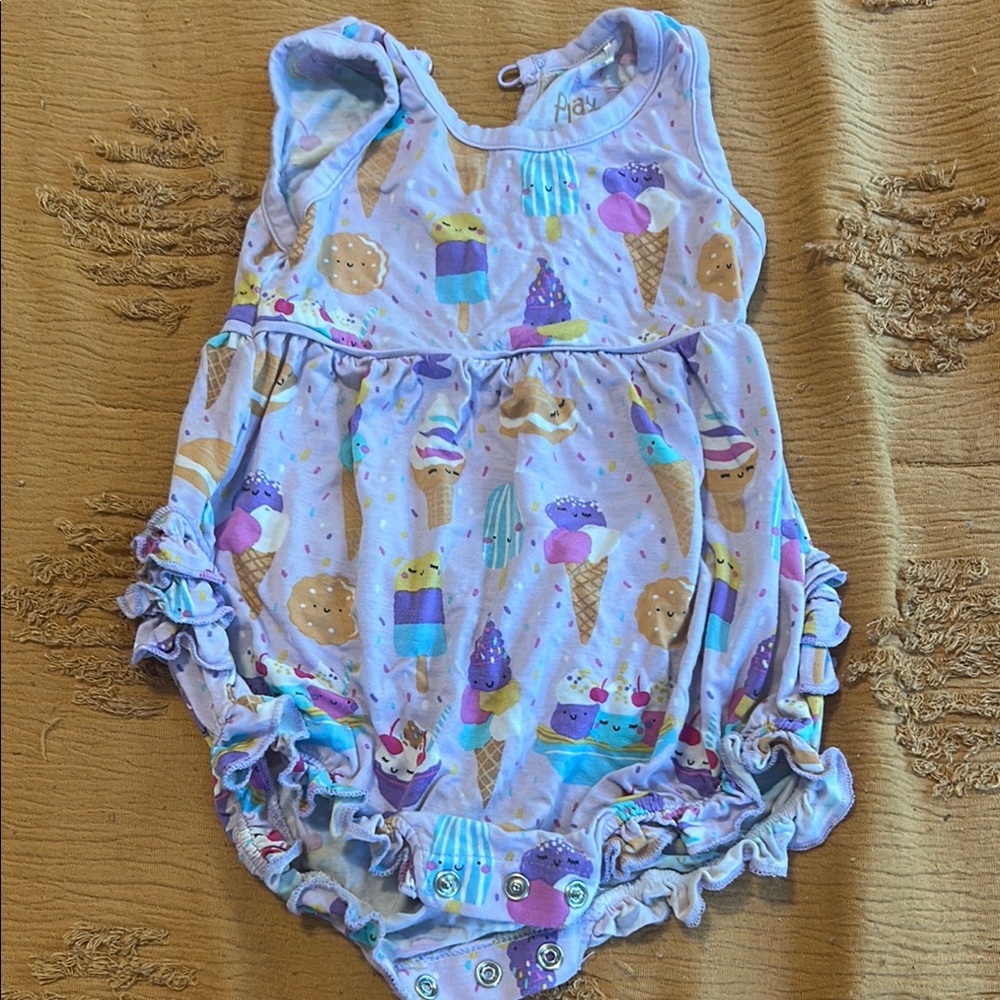 Little Sleepies Pastel Ice Cream Romper